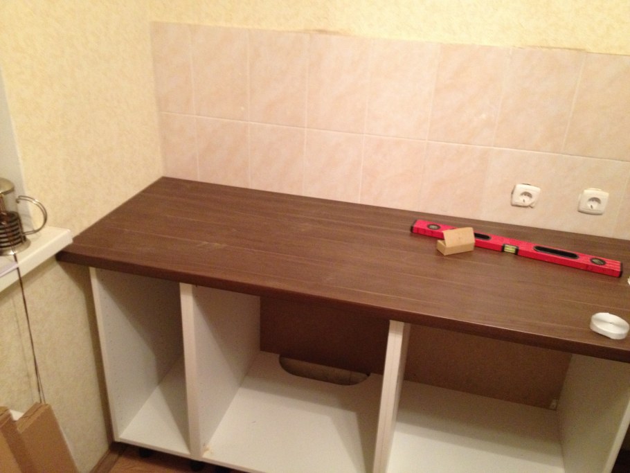 Сборка столешницы для кухни