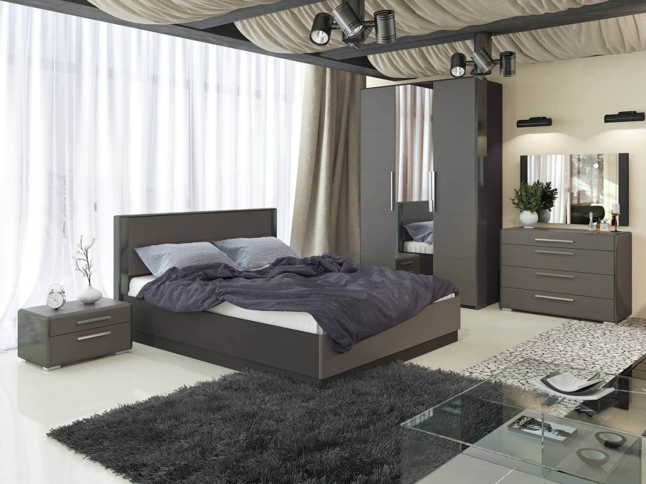 Спальня Наоми серый джут