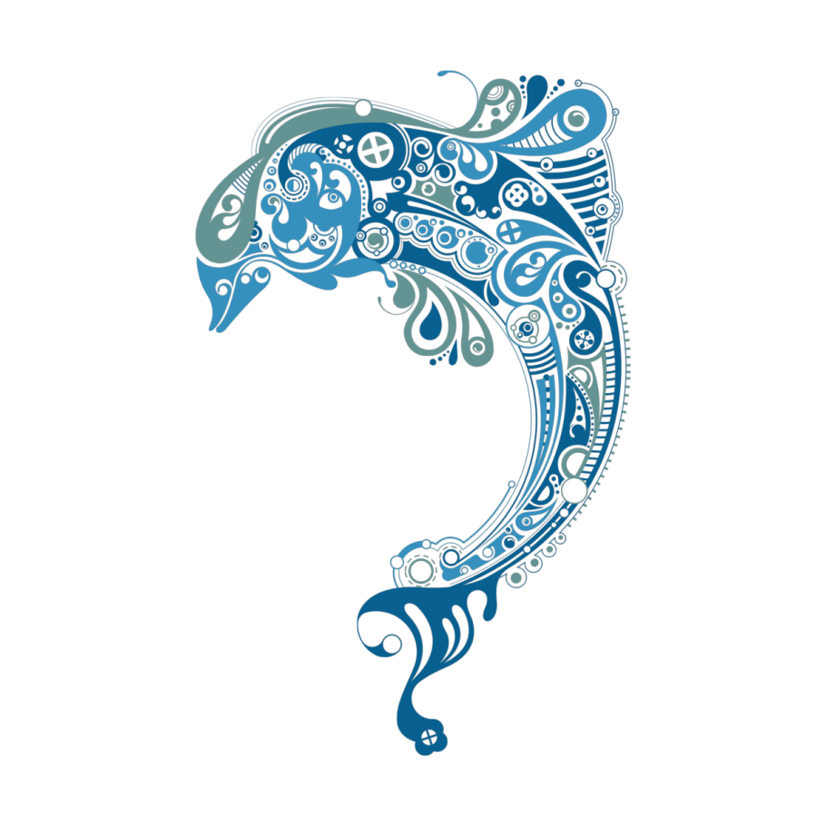 Стилизация дельфина
