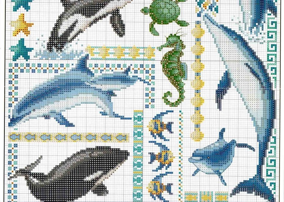 Дельфин узор