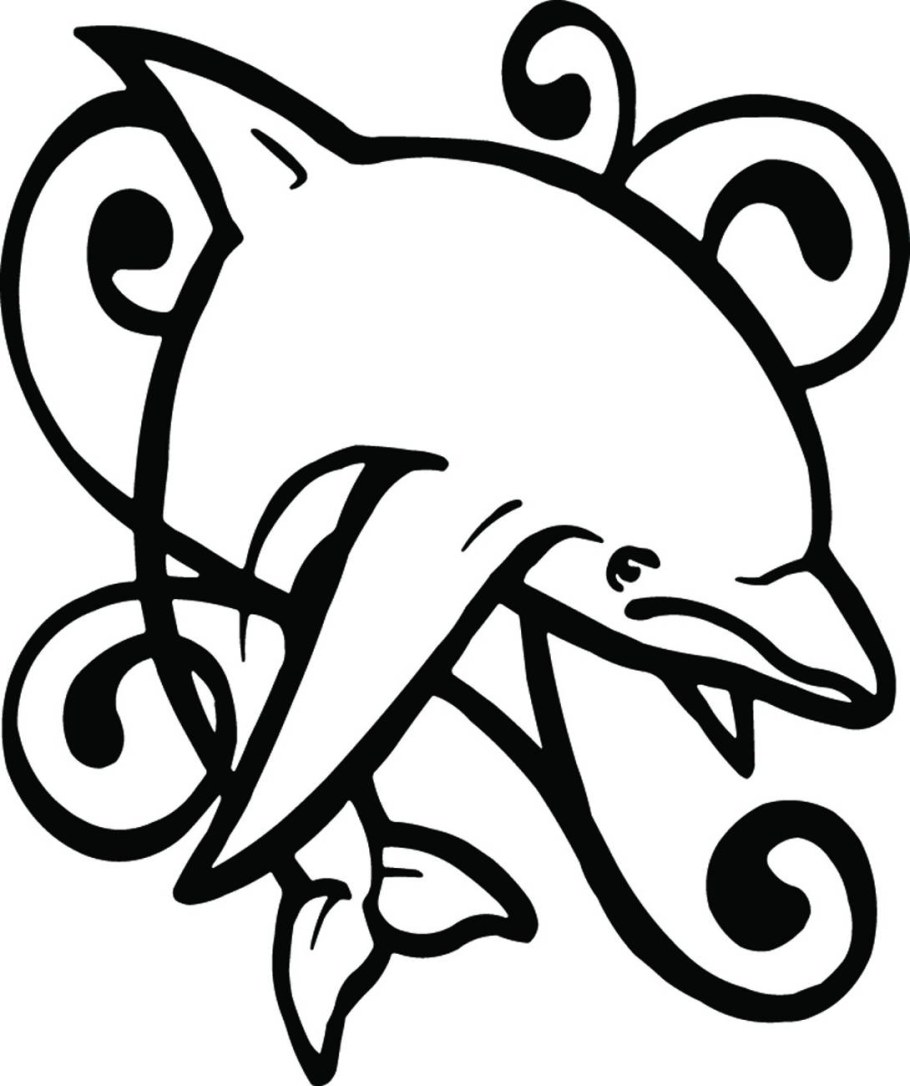 Дельфин Зентангл