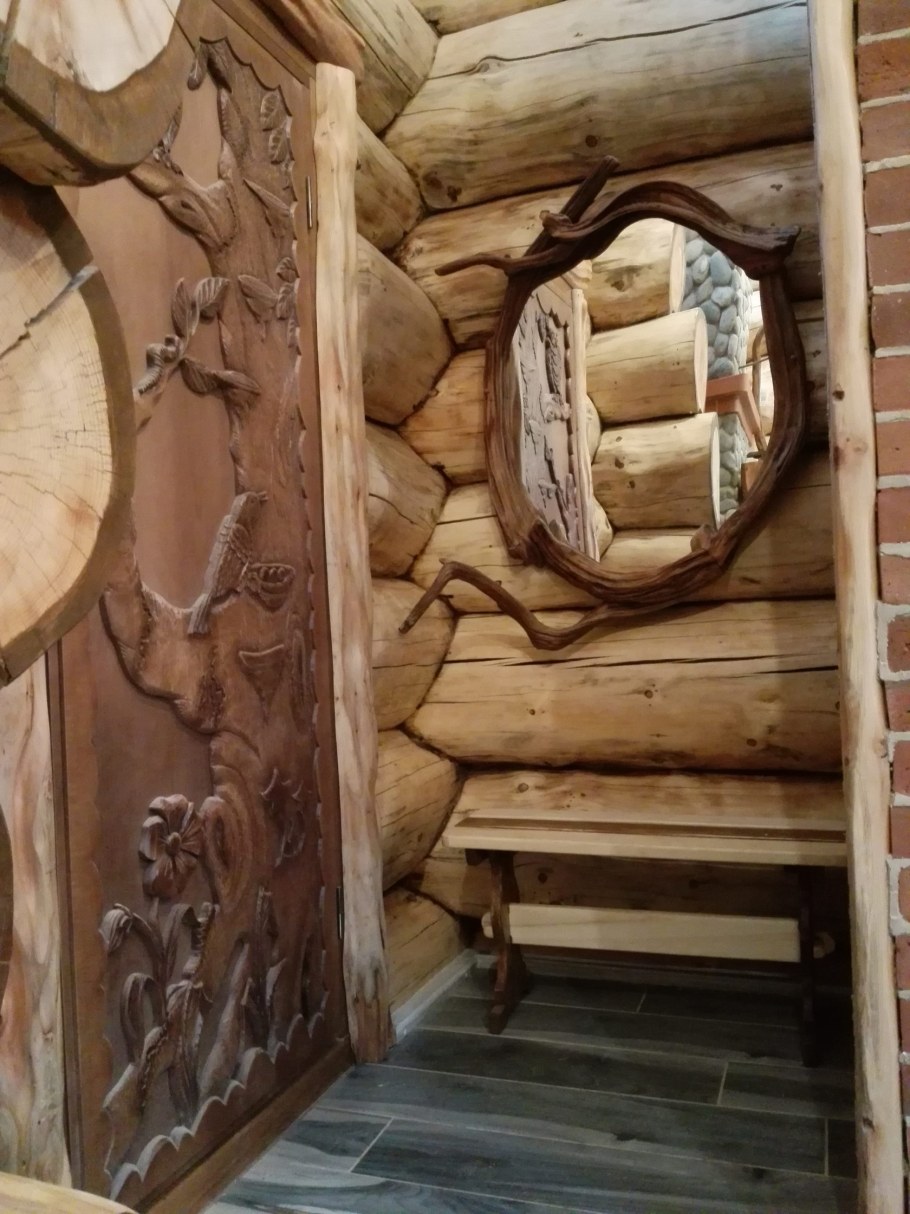 Декор для бани из дерева