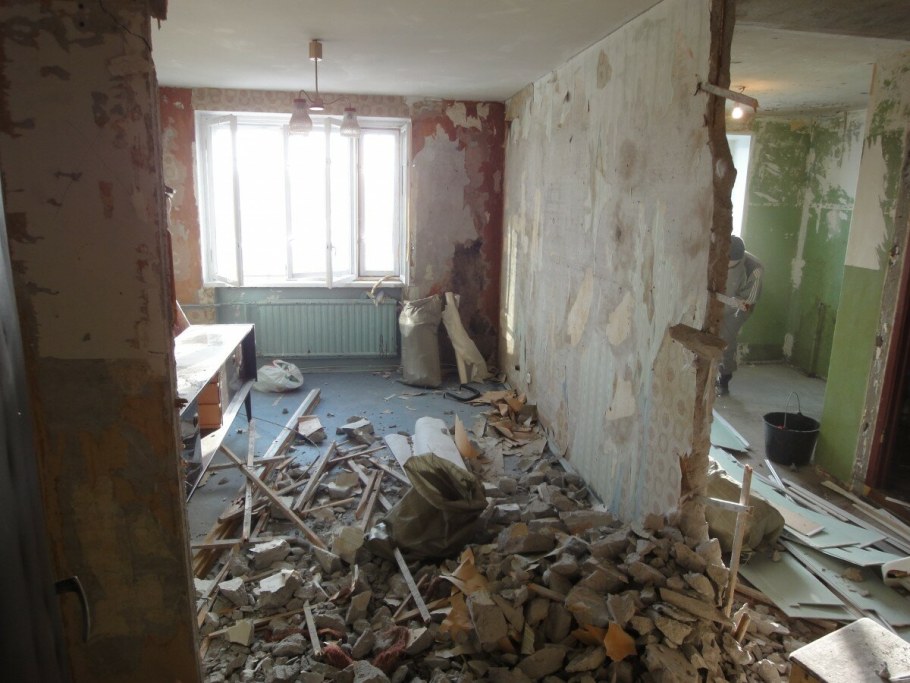 Снести перегородки в хрущевке