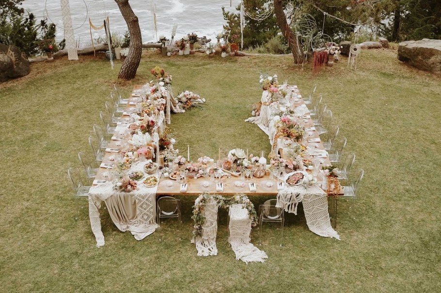 Свадебный банкет в стиле бохо