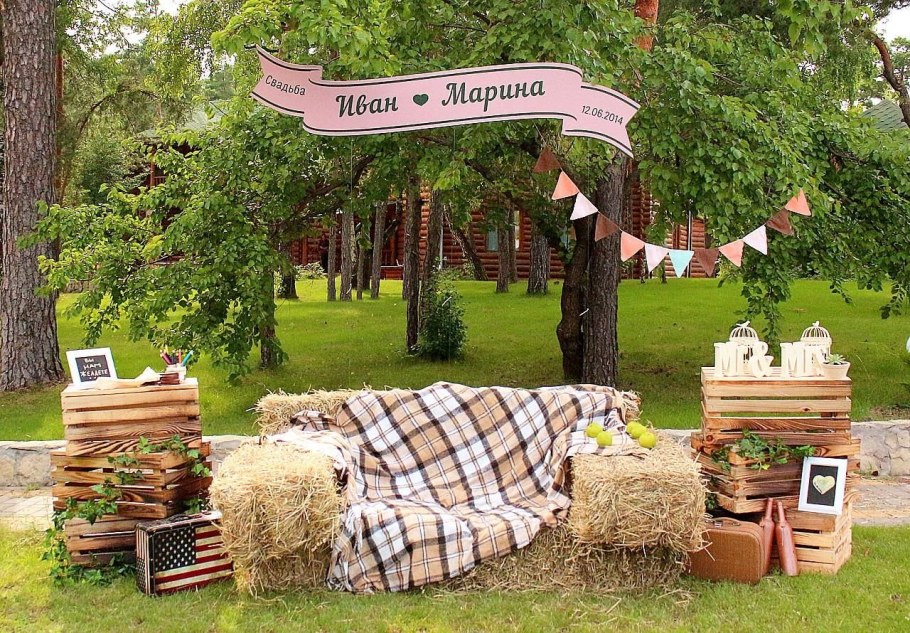 Фотозона пикник на природе