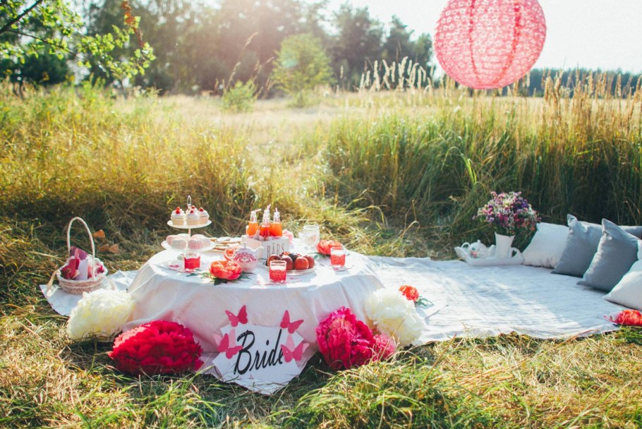 Свадебная арка из ткани