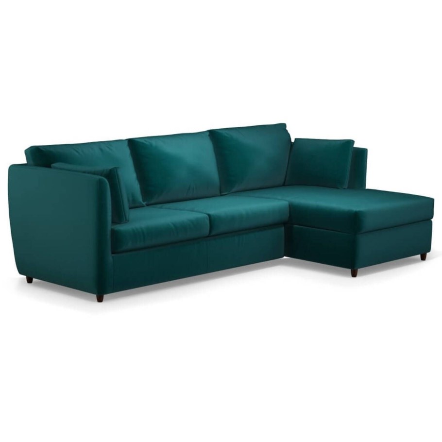 Бирюзовый угловой диван Davis Soro 86