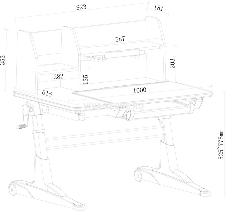 Polini комплект детской мебели Eco