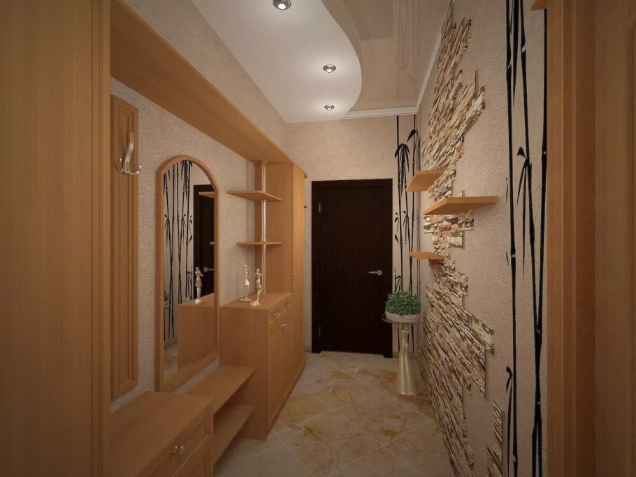 Прихожая для узкого коридора п44т