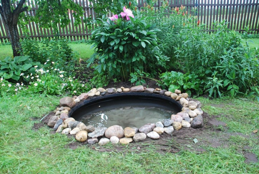 Мини прудик на даче