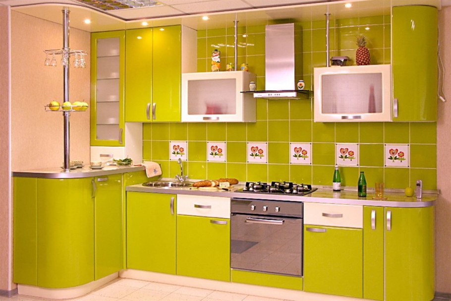 Кухни салатовые