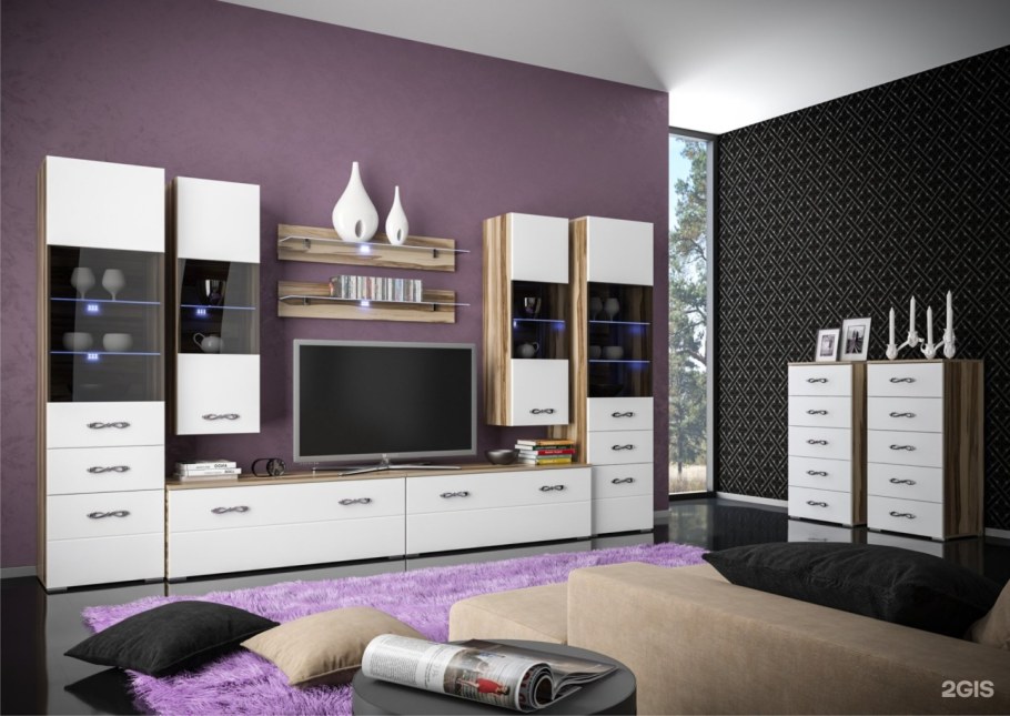 Стенка для телевизора и компьютера