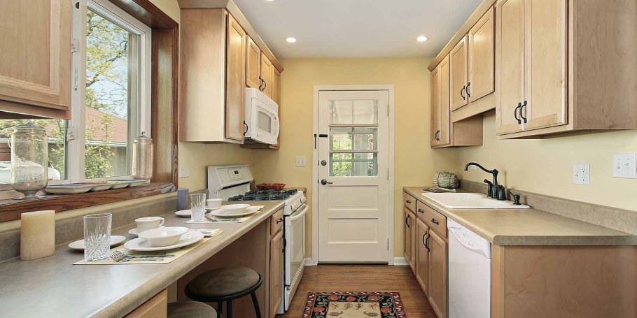 Планировка узкой кухни