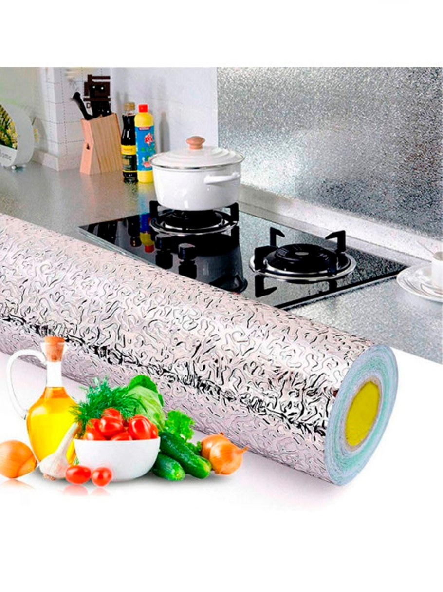 Фольга самоклеющаяся алюминиевая рулон 60*300см