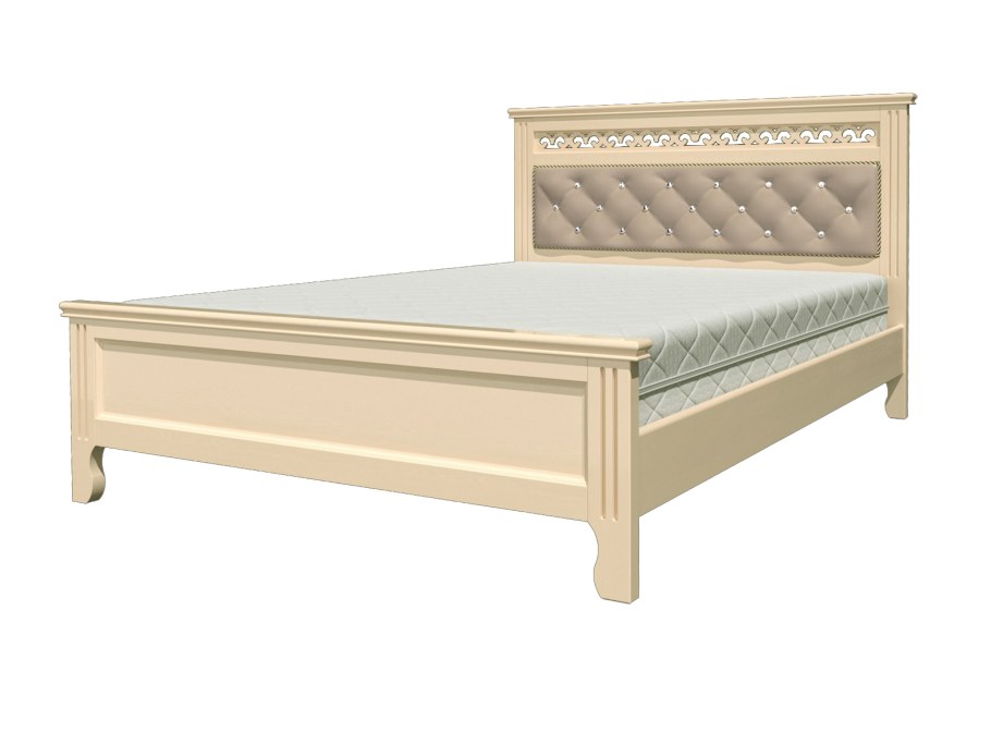 Кровать Грация 1 античный белый