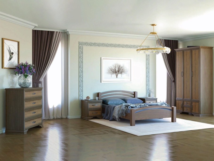 Кровать Грация 1 античный белый Браво мебель