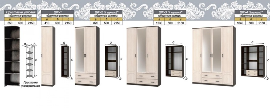 Шкаф ШР-4 Венеция Браво-мебель