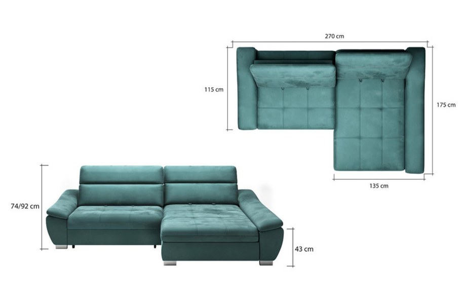Мини диван угловой раскладной