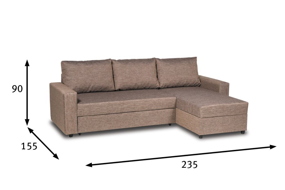 Угловой диван чертеж