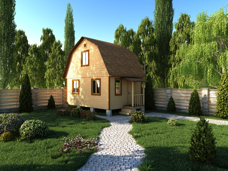 Обустройство двора частного дома