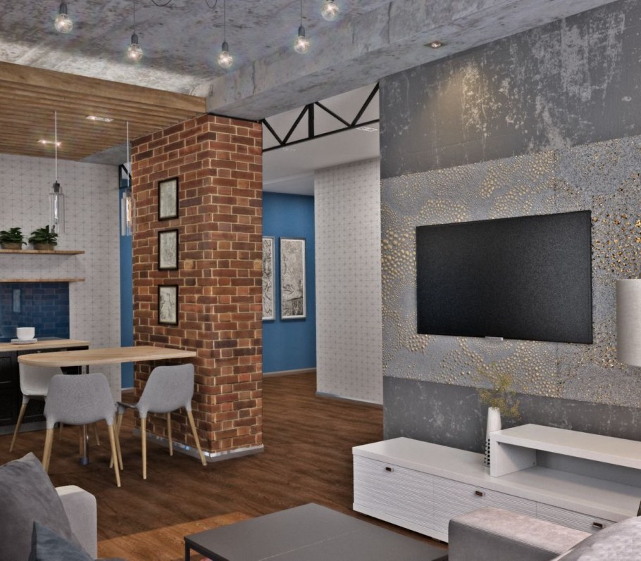 Хрущевка студия лофт