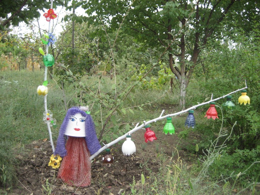 Поделки для сада из садовой сетки