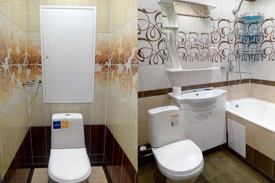 Отделка ванной комнаты и туалета