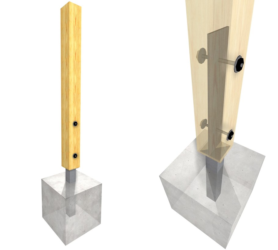 Крепеж для вертикального бруса Тимбер фрейм