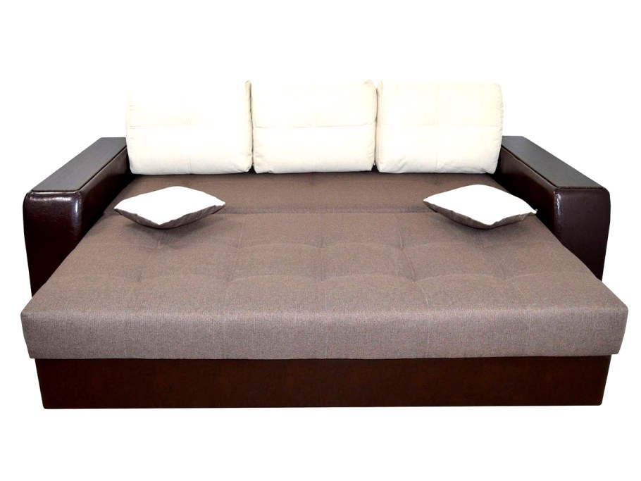 Прямой диван Эдинбург д3 (Vivaldi 06/Shaggy grafit/тиковое дерево)