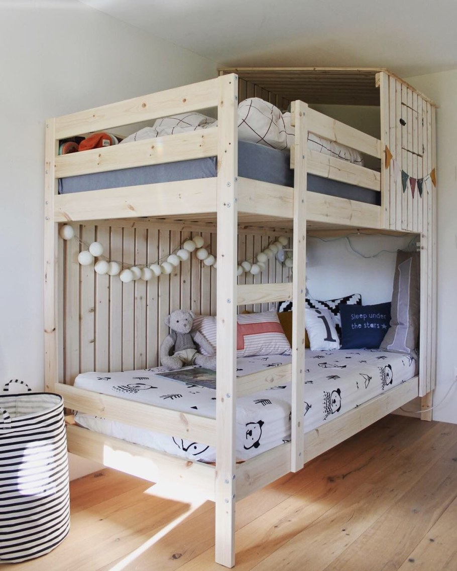 Двухъярусная кровать ikea мидал