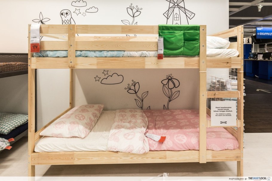 Ikea кровать двухъярусная дерево