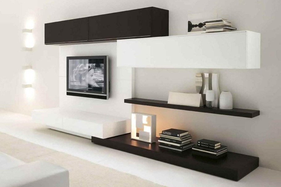 Стенка в гостиную в современном стиле