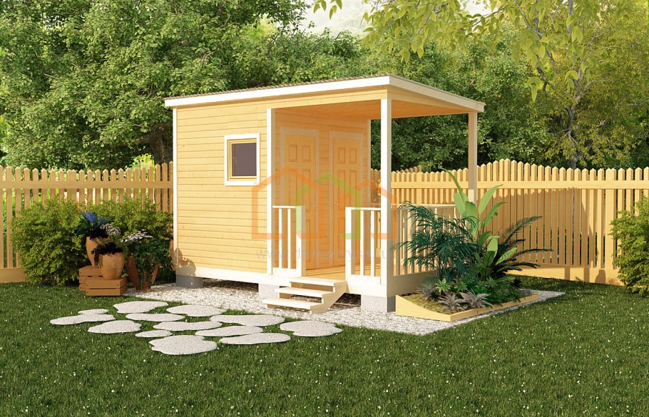 Хозблок с террасой