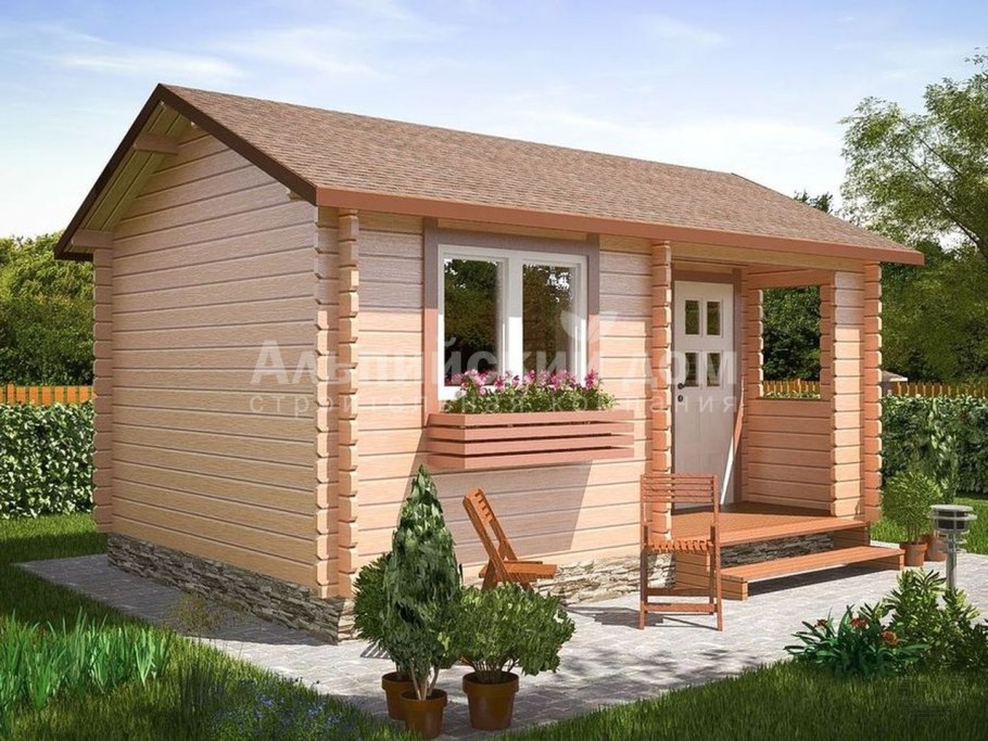 Сарай с верандой