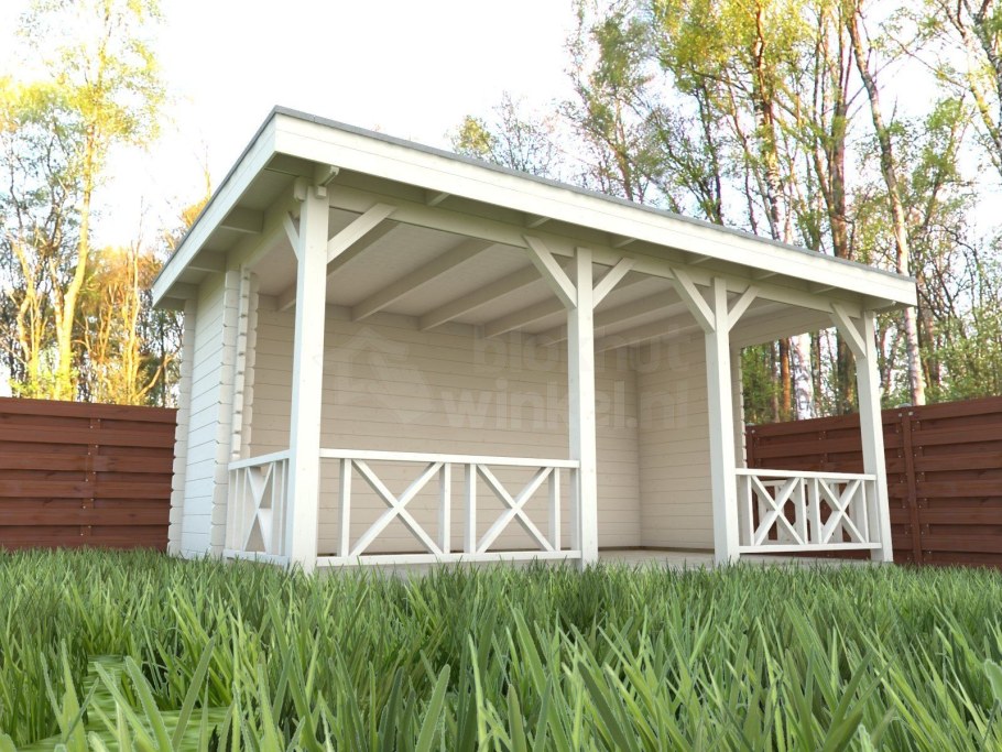 Сарай с верандой