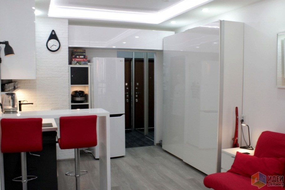 Кухня студия 22 кв метра
