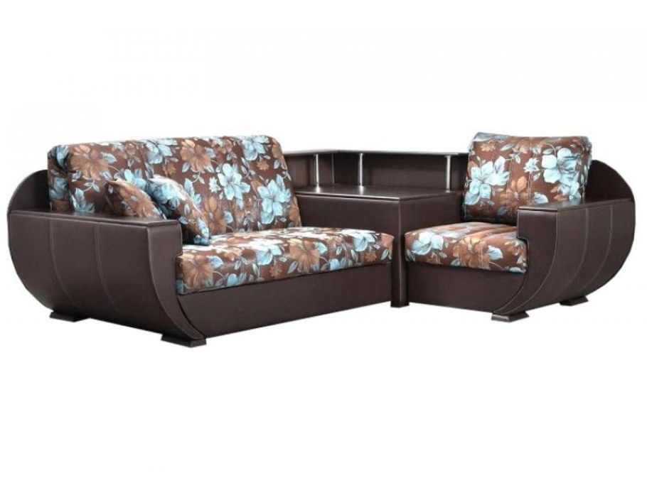 Диван Эвита флок бежевый