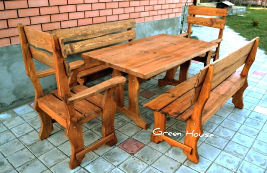 Садовая мебель из реек