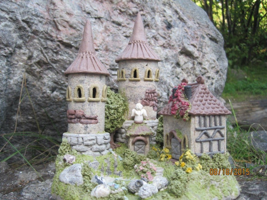 Замки домики из соленого теста