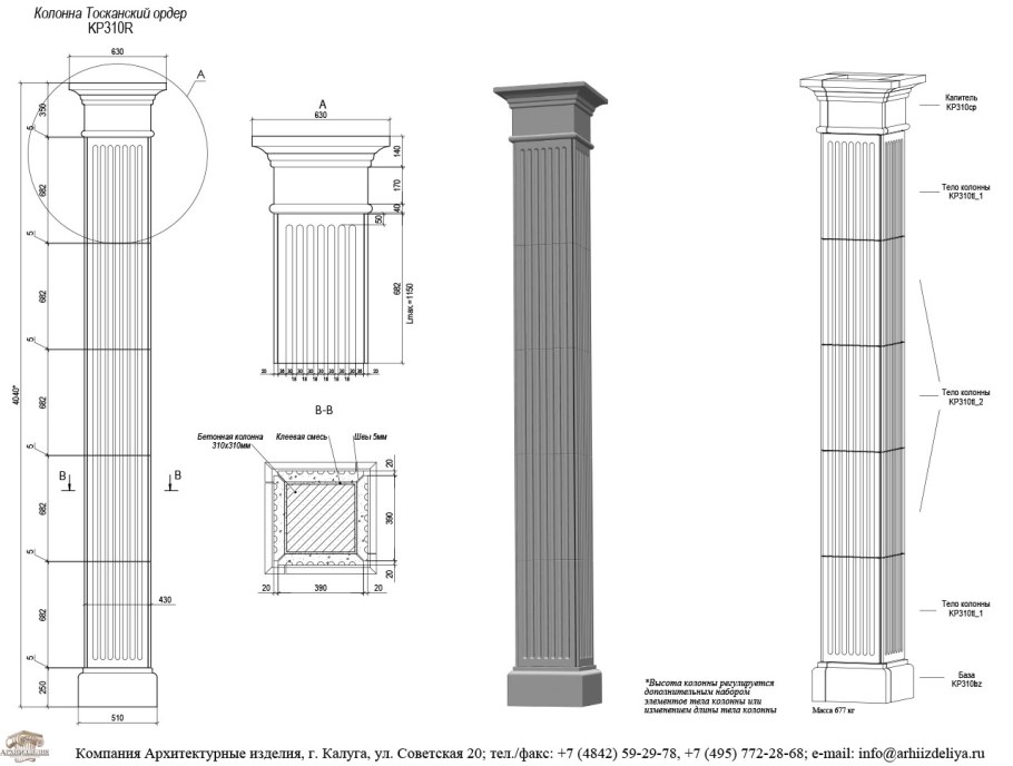 Коринфский ордер в массах