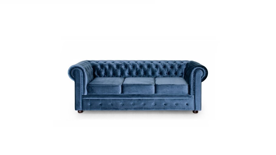 Диван «Честер 3» Fulton тёмно-коричневый