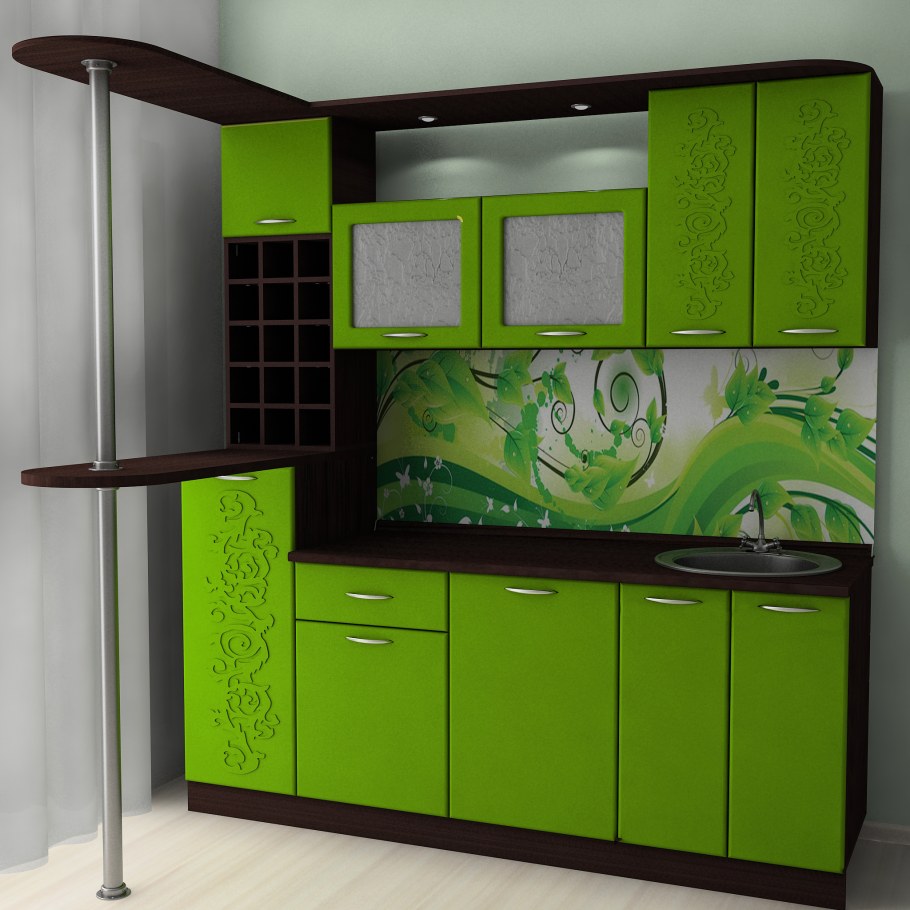 Кухня Валерия угловая Сурская мебель