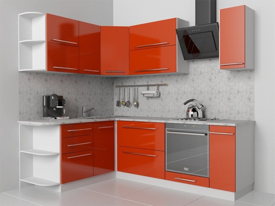 Кухня оранж Давита