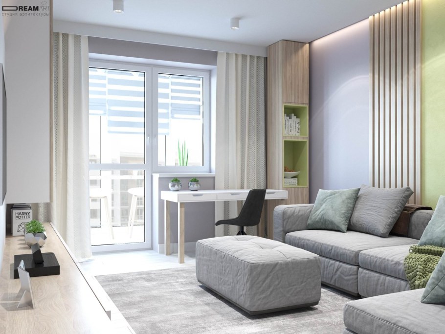 Студии интерьер 50кв