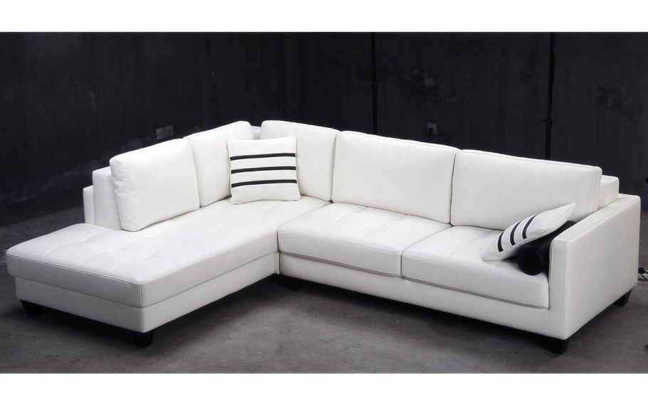 Белый угловой диван