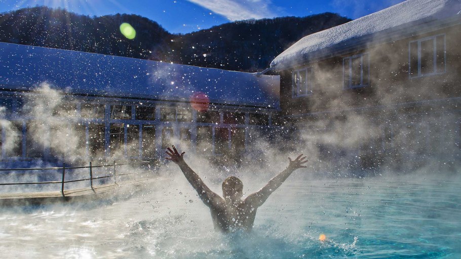 Жемчужина Кавказа термальные источники зимой