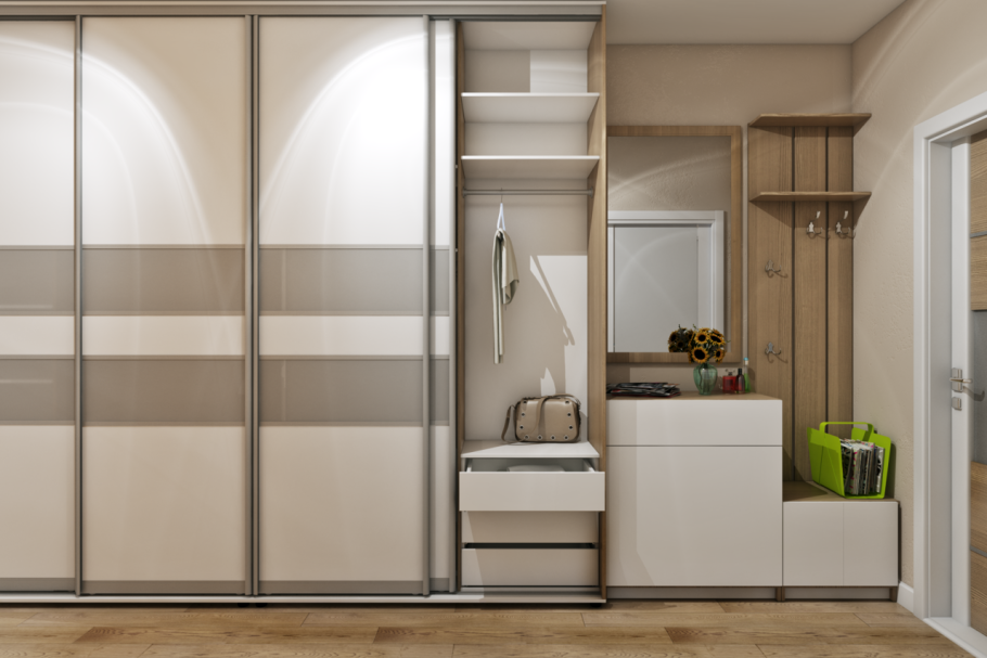 Чертеж шкаф купе 2700мм