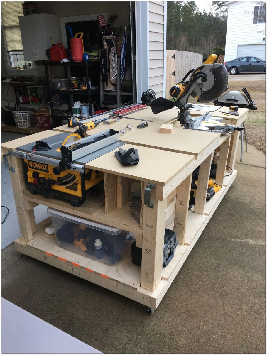 Блочный верстак woodworker