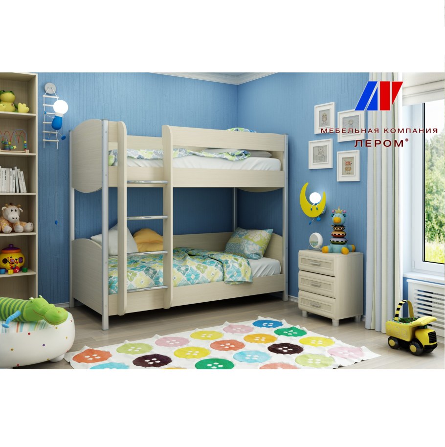Кровать кр 123 Лером двухъярусная