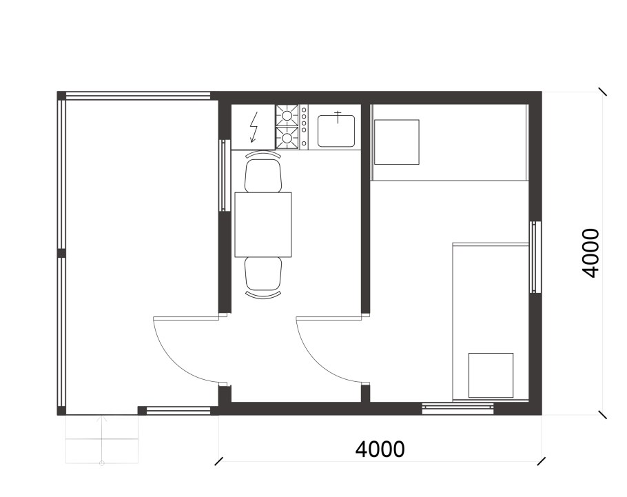 Модуль жилой 6х3 минидом